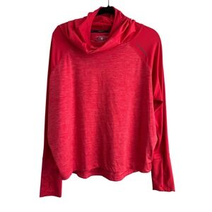 Brooks DriLayer Technology Long Sleeve w/hood Running Top Red Womens Medium